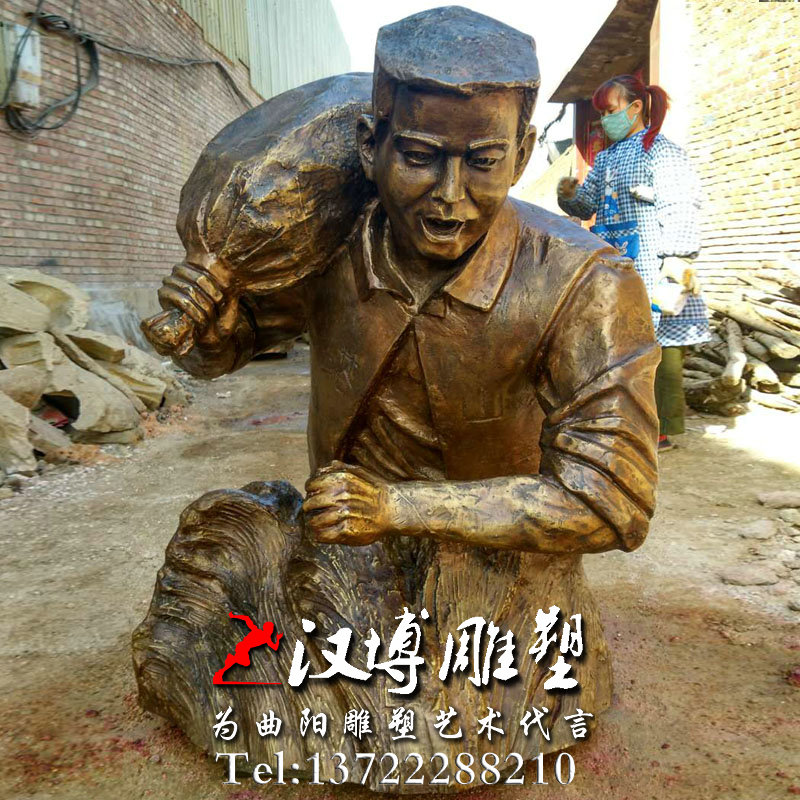 李向群雕像,八大英模雕塑,人物铜雕
