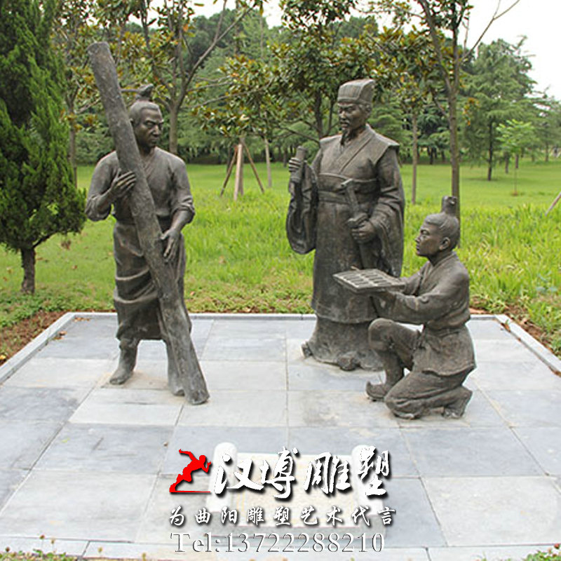 立木为信雕塑,玻璃钢铜雕,人物雕像