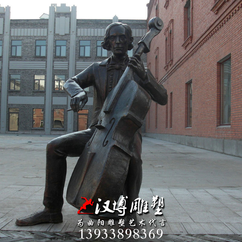 音乐主题雕塑,人物雕像,玻璃钢铜雕