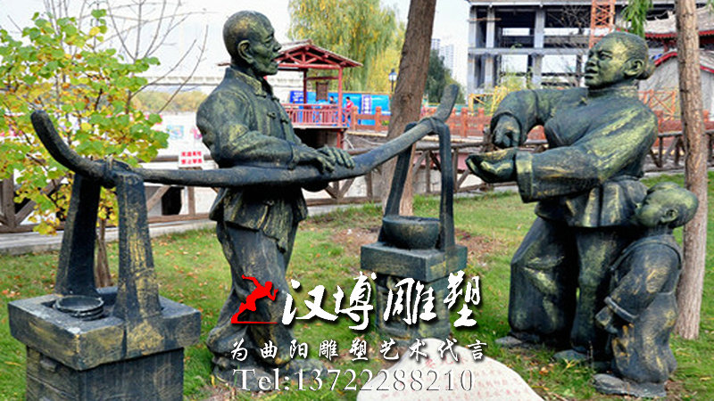 玻璃钢仿铜雕塑,铸铜雕塑,人物雕塑