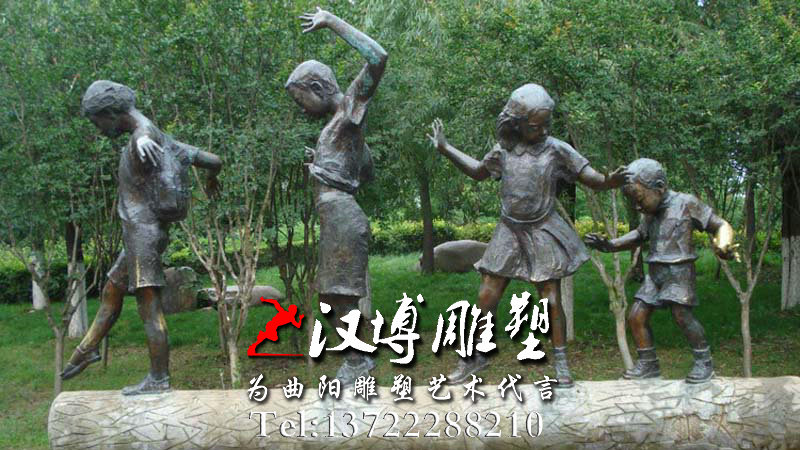 童趣主题雕塑,人物雕塑,玻璃钢雕塑