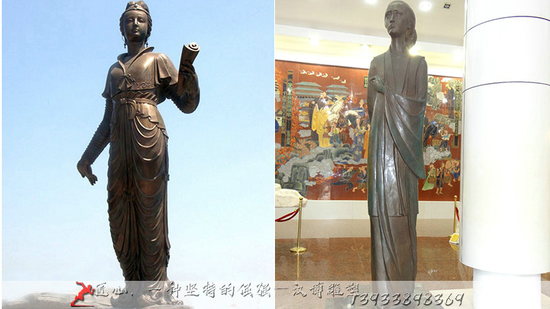 铸铜人物雕塑,纯铜雕像,历史名人塑像