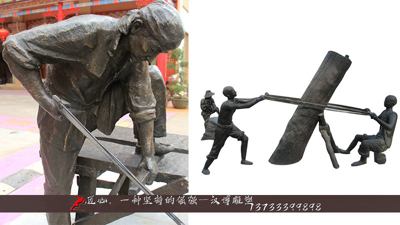 铸铜雕塑,红木家具雕像,铸铜人物雕像