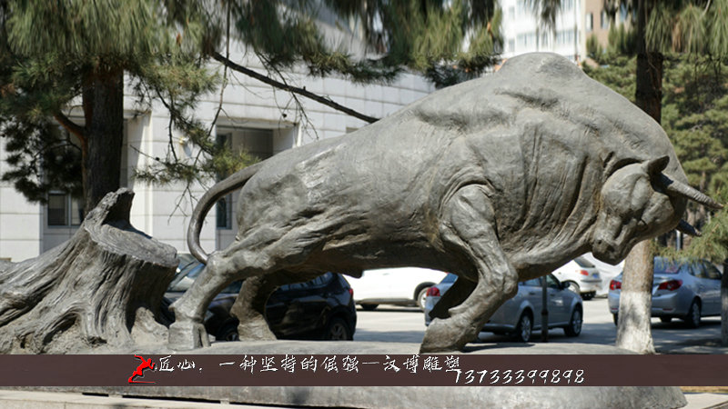 铸铜雕塑,纯铜牛雕像,广场景观铜雕