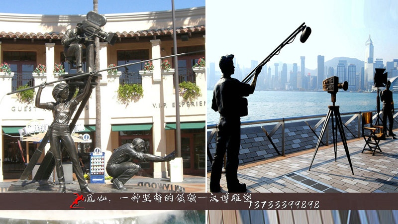 洛杉矶雕塑,铸铜人物雕像,纯铜雕塑
