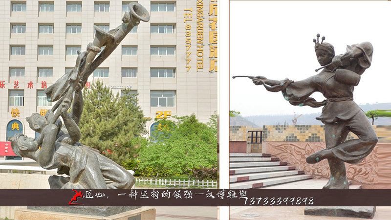 铸铜人物雕像,民俗文化铜雕,纯铜雕塑