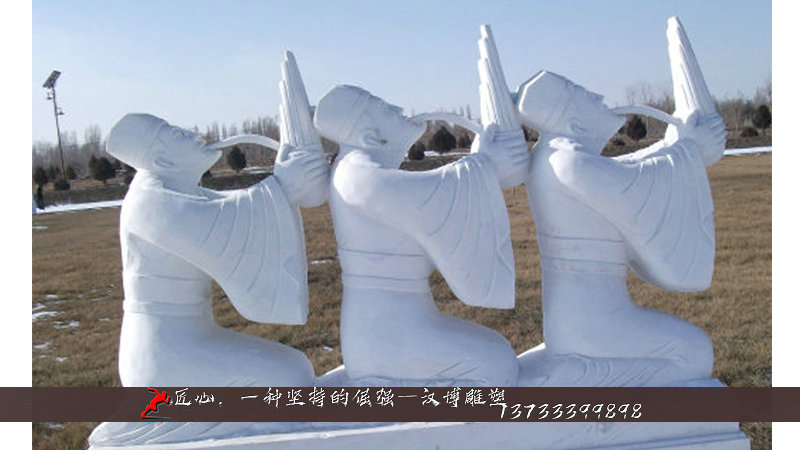 滥竽充数雕塑,铸铜人物雕像,铸铜雕塑加工