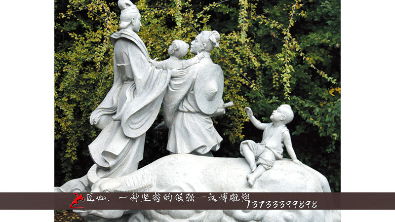 铸铜人物雕像,牛郎织女雕塑,铸铜雕塑加工