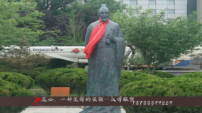 园林雕塑,范蠡雕像,铸铜人物雕像