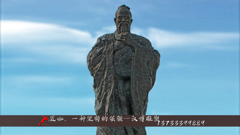 人物铸铜雕像,孔子铜雕,大型雕塑加工