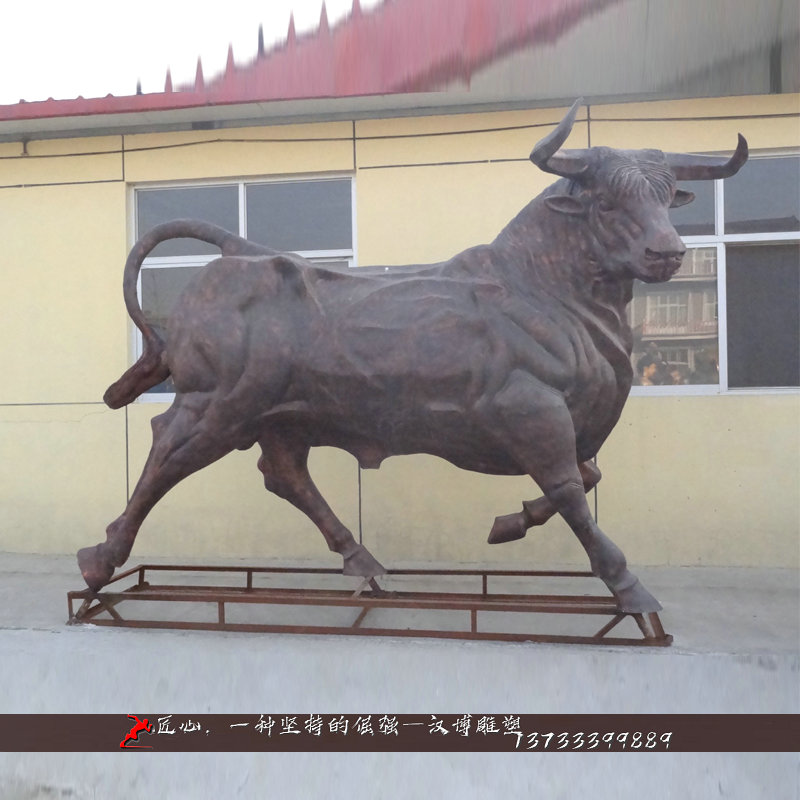 铸铜牛雕像,大型艺术铜雕,铸铜雕塑加工