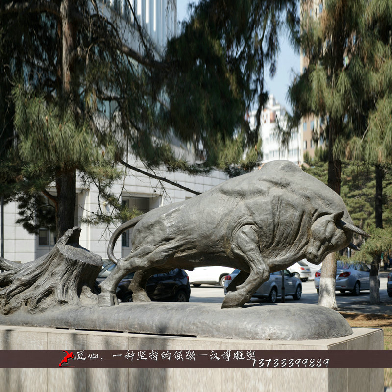 铸铜雕像,拾荒牛铜雕,大型雕塑定制