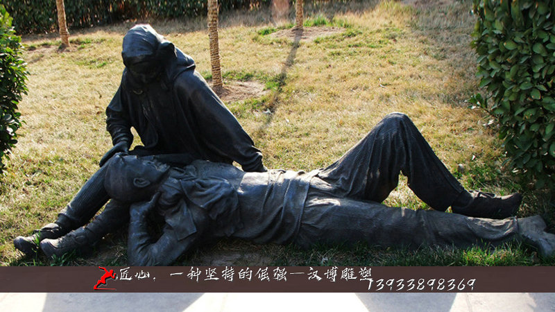 铸铜人物雕像,情侣雕塑,黄铜雕像