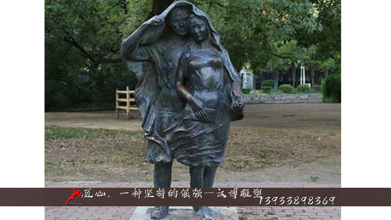 铸铜雕塑,人物铸铜雕像,情侣铜雕