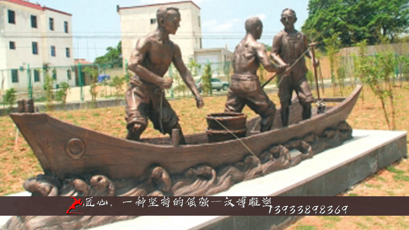 铸铜雕塑,纯铜人物雕像,户外铜雕