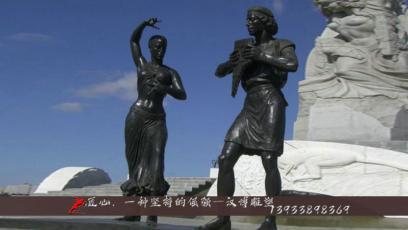 铸铜雕塑,音乐小品雕像,大型铜雕制作