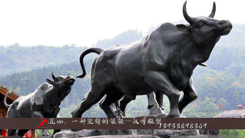 铸铜牛雕像,黄铜雕塑,雕塑加工厂家