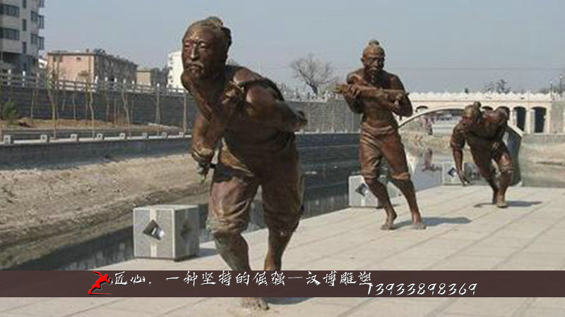 铸铜雕塑,人物雕塑定制,汉博雕塑厂家