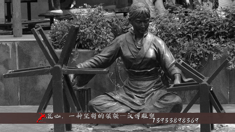 铸铜人物雕像,纯铜雕塑,户外景观铜雕