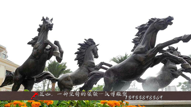 铸铜马雕像,铸铜雕塑,户外大型铜雕