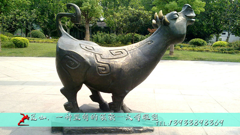 铸铜雕像,十二生肖牛雕塑,铸铜雕塑厂家