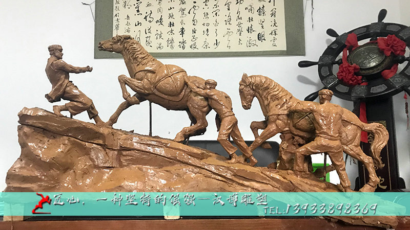 铸铜人物雕像,马帮雕塑,铸铜雕塑厂家